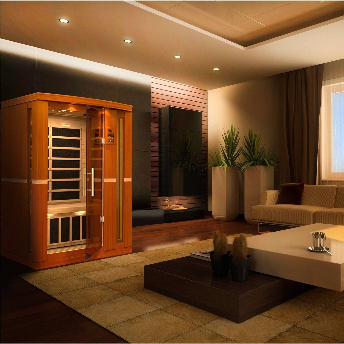 Dynamic Vittoria 2-person Low EMF FAR Infrared Sauna
