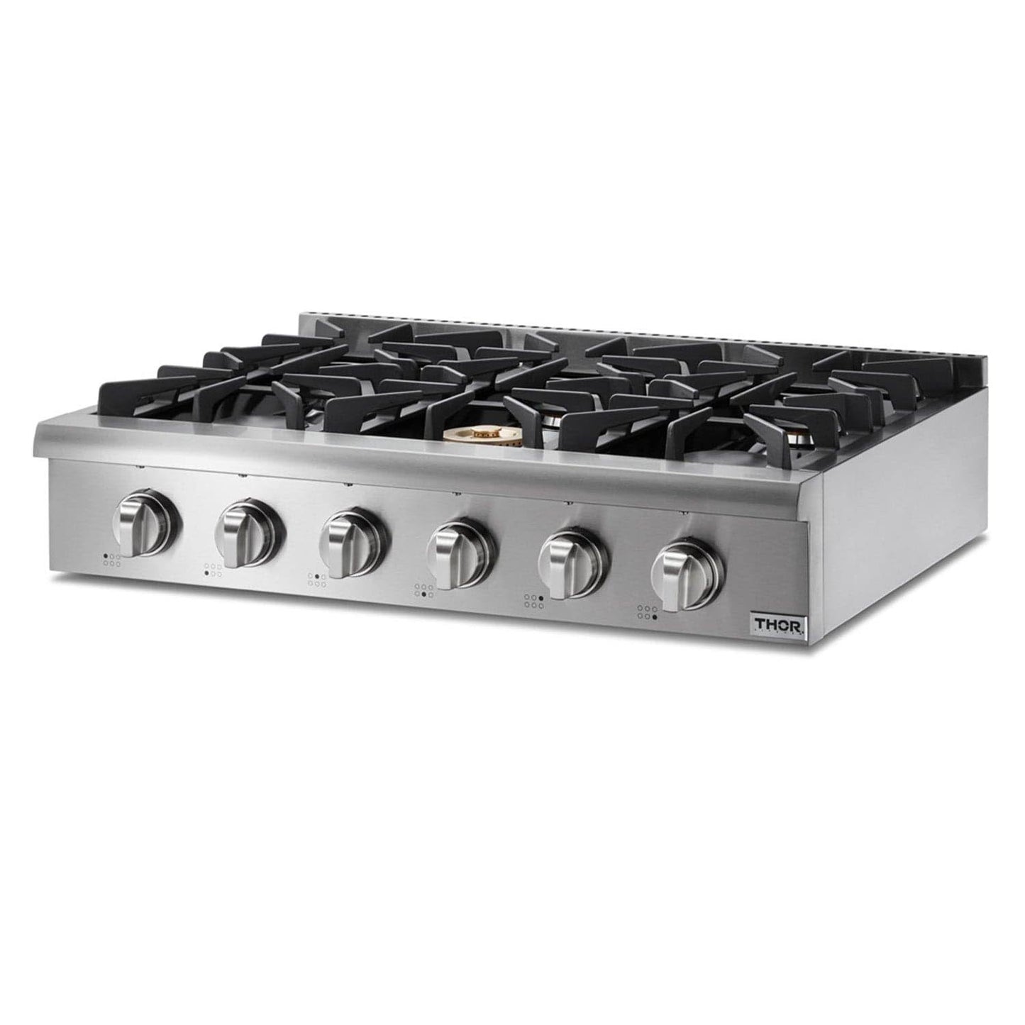 Thor Kitchen 36 in. Liquid Propane Gas Cooktop in Stainless Steel with 6 Burners