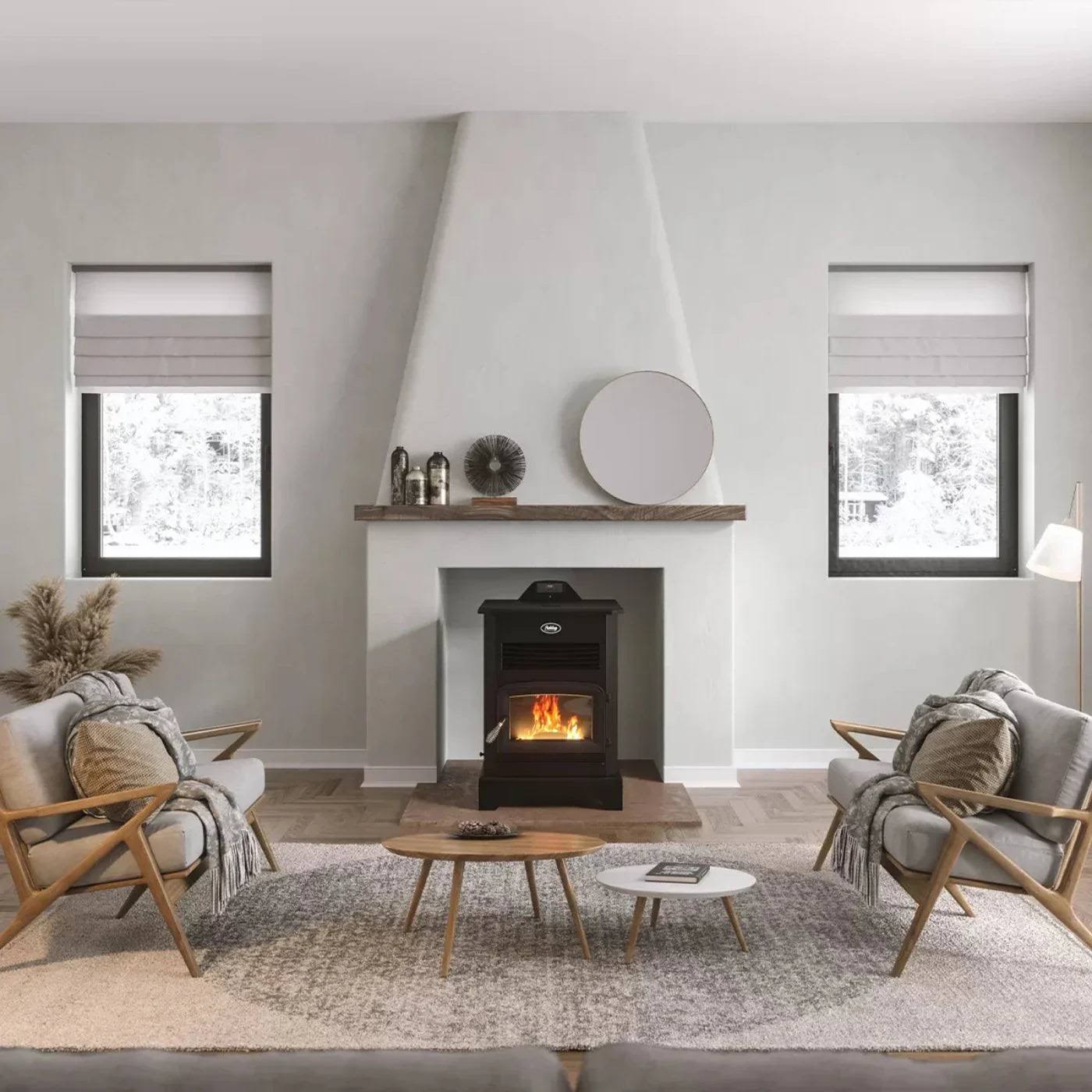 Ashley Hearth Pellet Stove 2,200 sq. ft. 170 lb Hopper with Remote