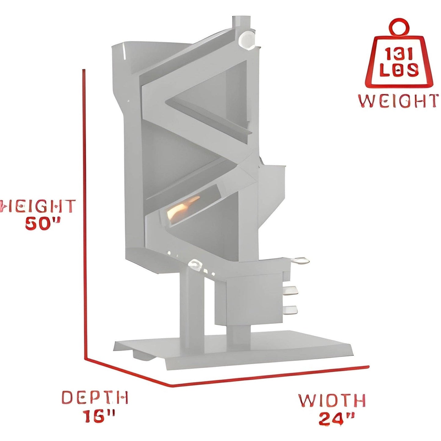 US Stove 40K BTU Non-electric Pellet Stove