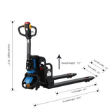 Apollolift  Battery Powered Pallet Truck 3300lbs Cap. 45" x21" A-1021 - Backyard Provider