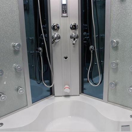 Mesa Steam Shower Tub Combo Blue Glass - 701A