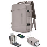 Laptop Backpack with USB Charging Port & Shoe Pouch