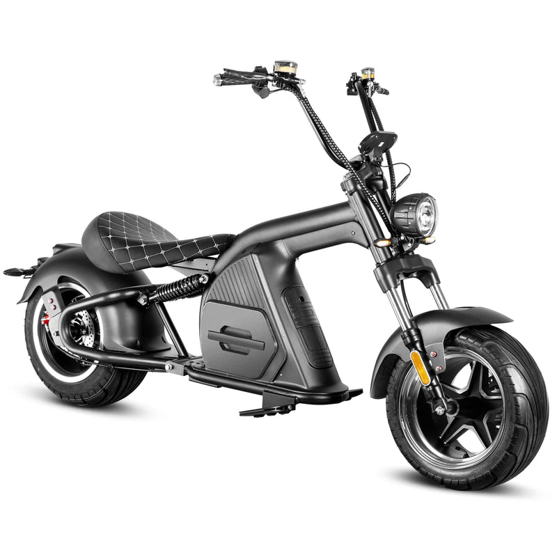 SoverSky M8 60V 2000W Fat Tire Electric Chopper Scooter - SOV-M8-2000W-WHITE