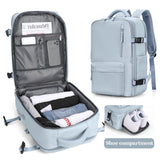 Large Waterproof Backpack with Shoes Compartment