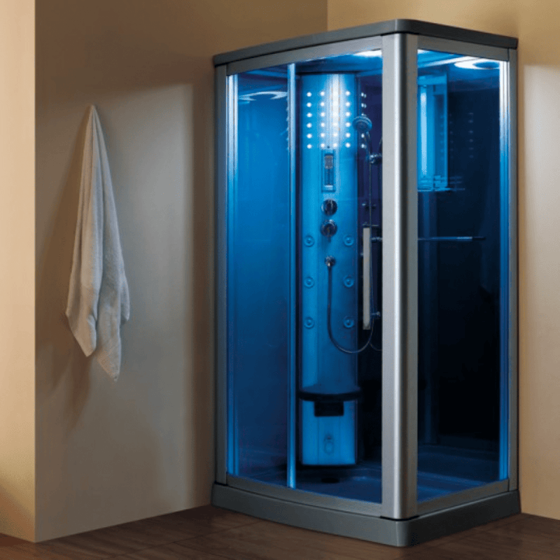 Mesa Steam Shower Blue Glass - 802L