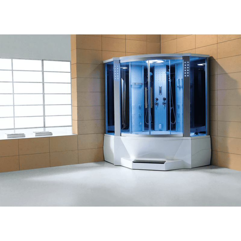 Mesa Steam Shower Tub Combo Blue Glass - 701A