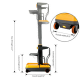 Apollolift  Fully Electric Mini Order Picker With Load Tray 200lbs. Capacity - A-5001 - Backyard Provider