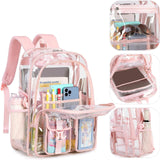 Transparent Backpack with Reinforced Straps