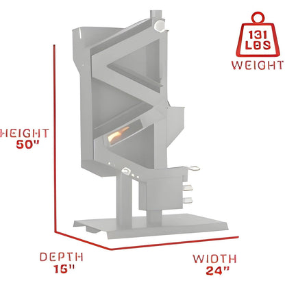 US Stove 40K BTU Non-electric Pellet Stove